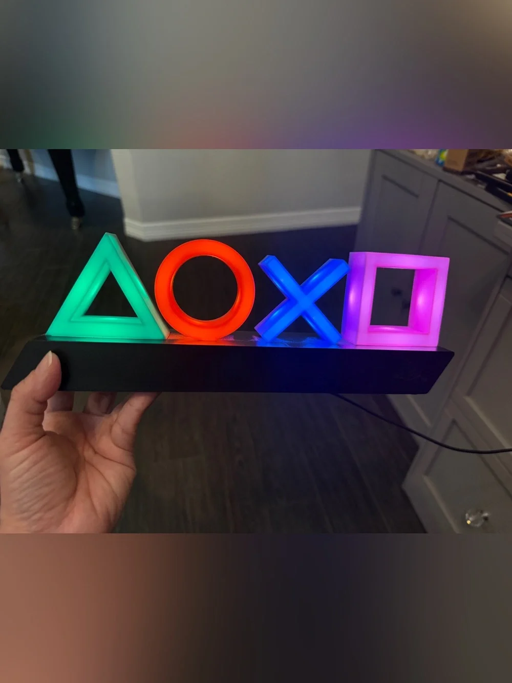 Sony LED PlayStation Symbol Light Set in Red, Blue, Purple, Green